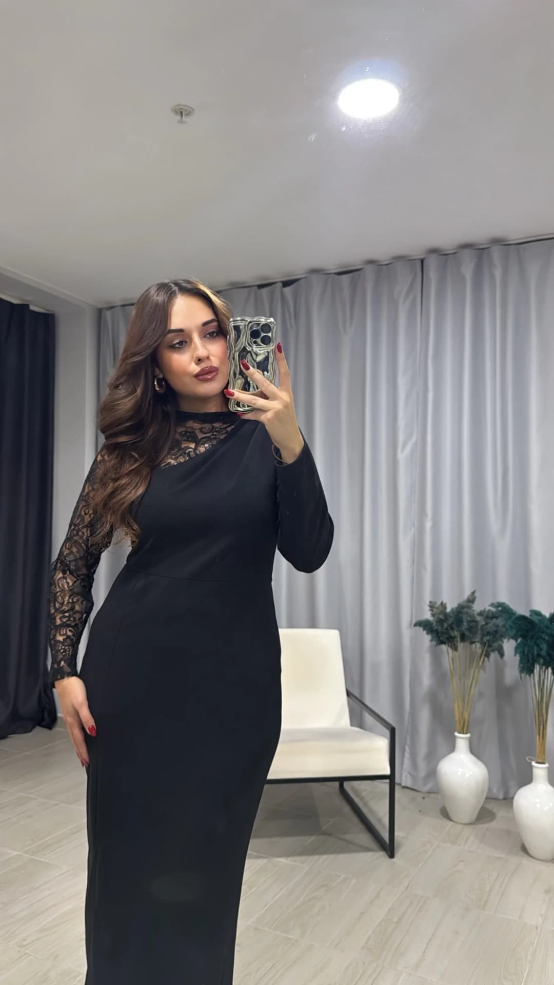 Kol Güpür Detaylı Abiye