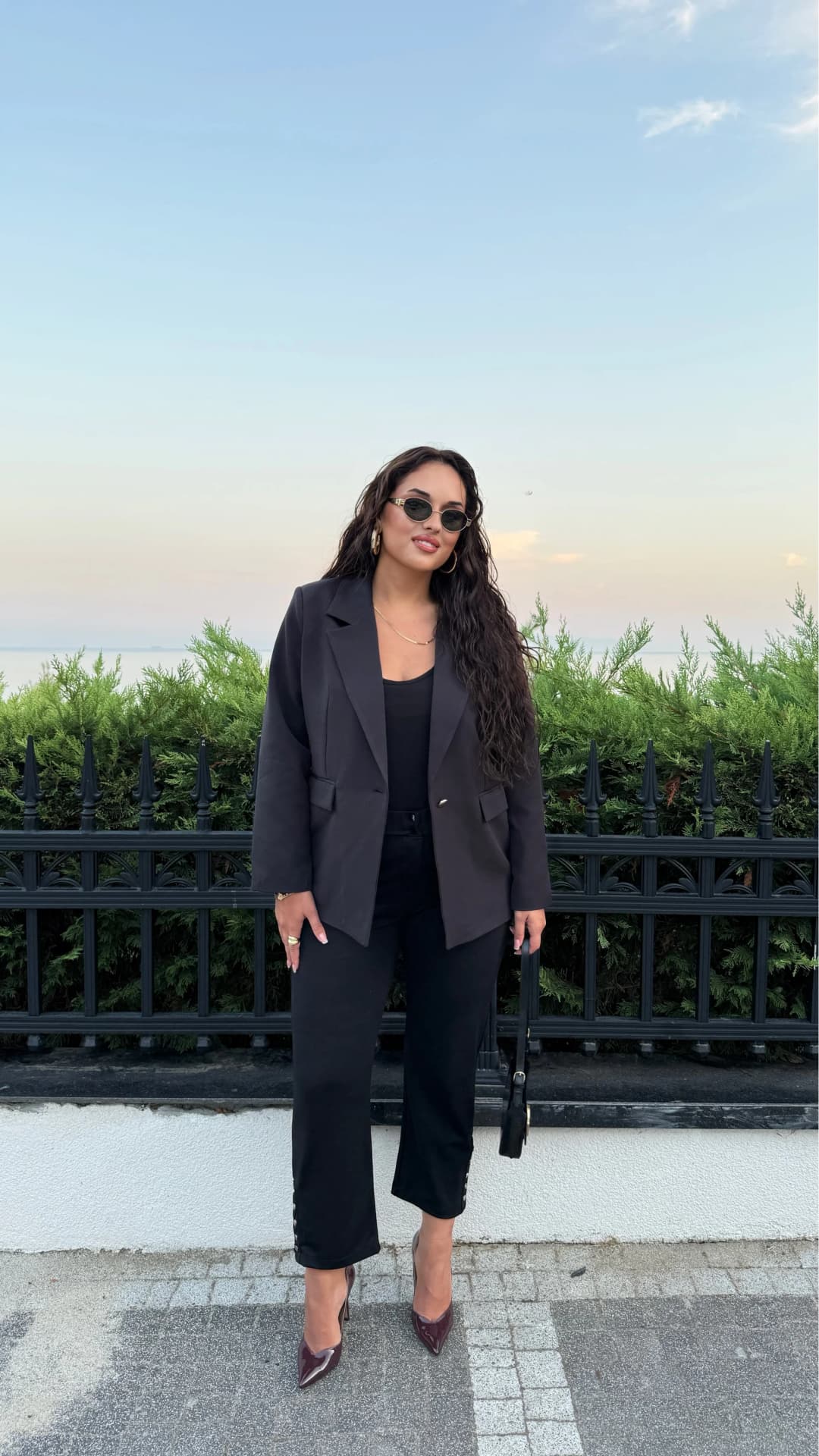 Omuzları Vatkalı Blazer Ceket