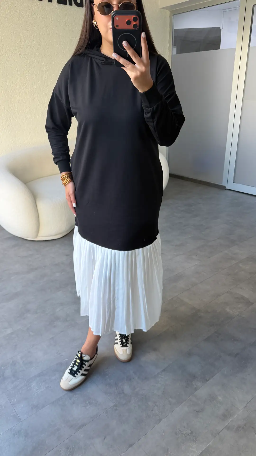 Piliseli Sweat Elbise