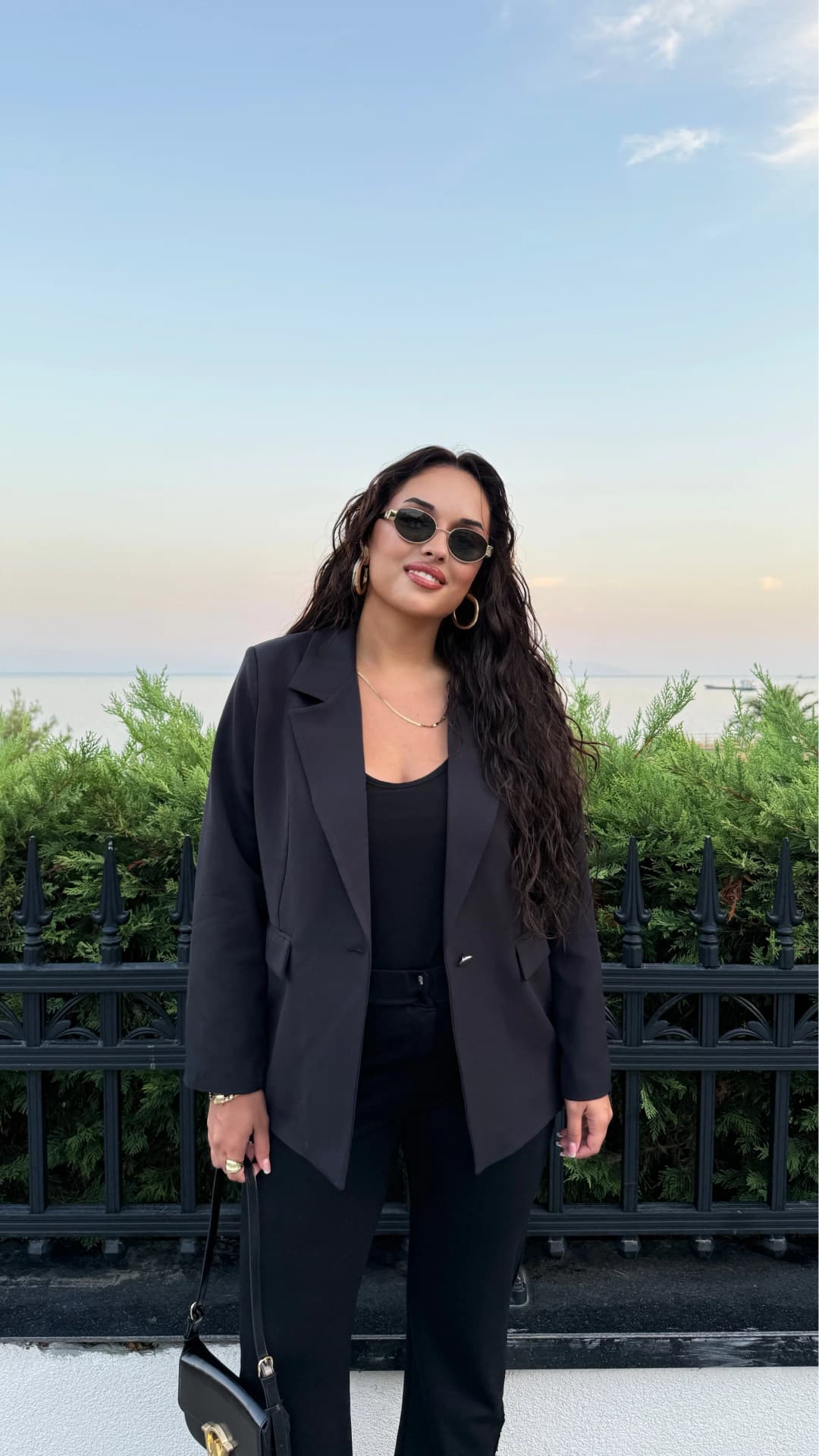 Omuzları Vatkalı Blazer Ceket