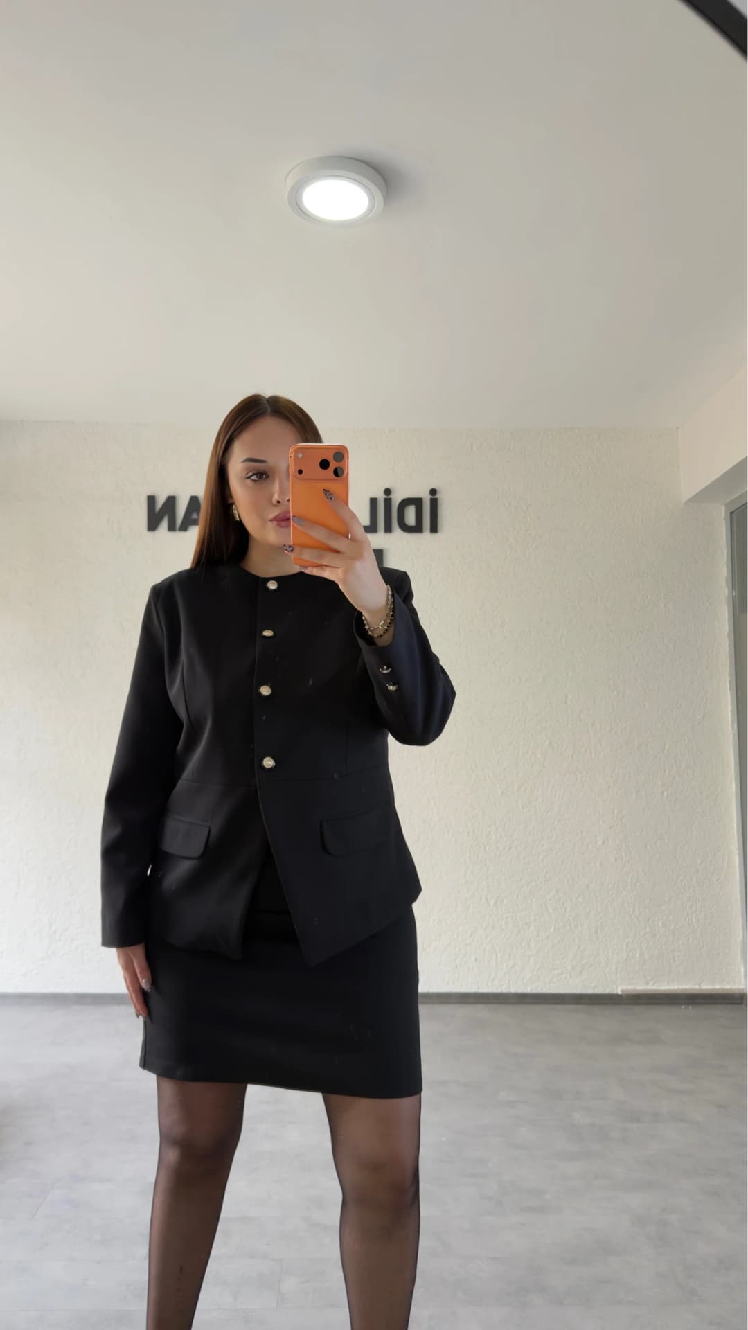 Klasik Kesim Ceket Ve Etek Premium Takım