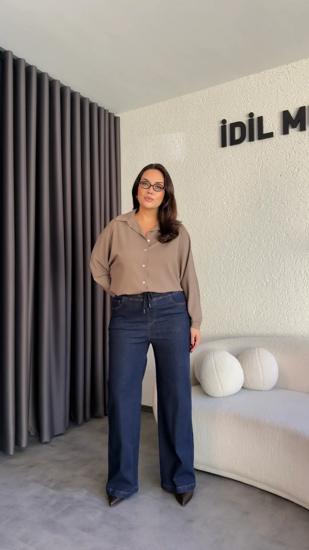 Beli Lastikli Jean - Lacivert