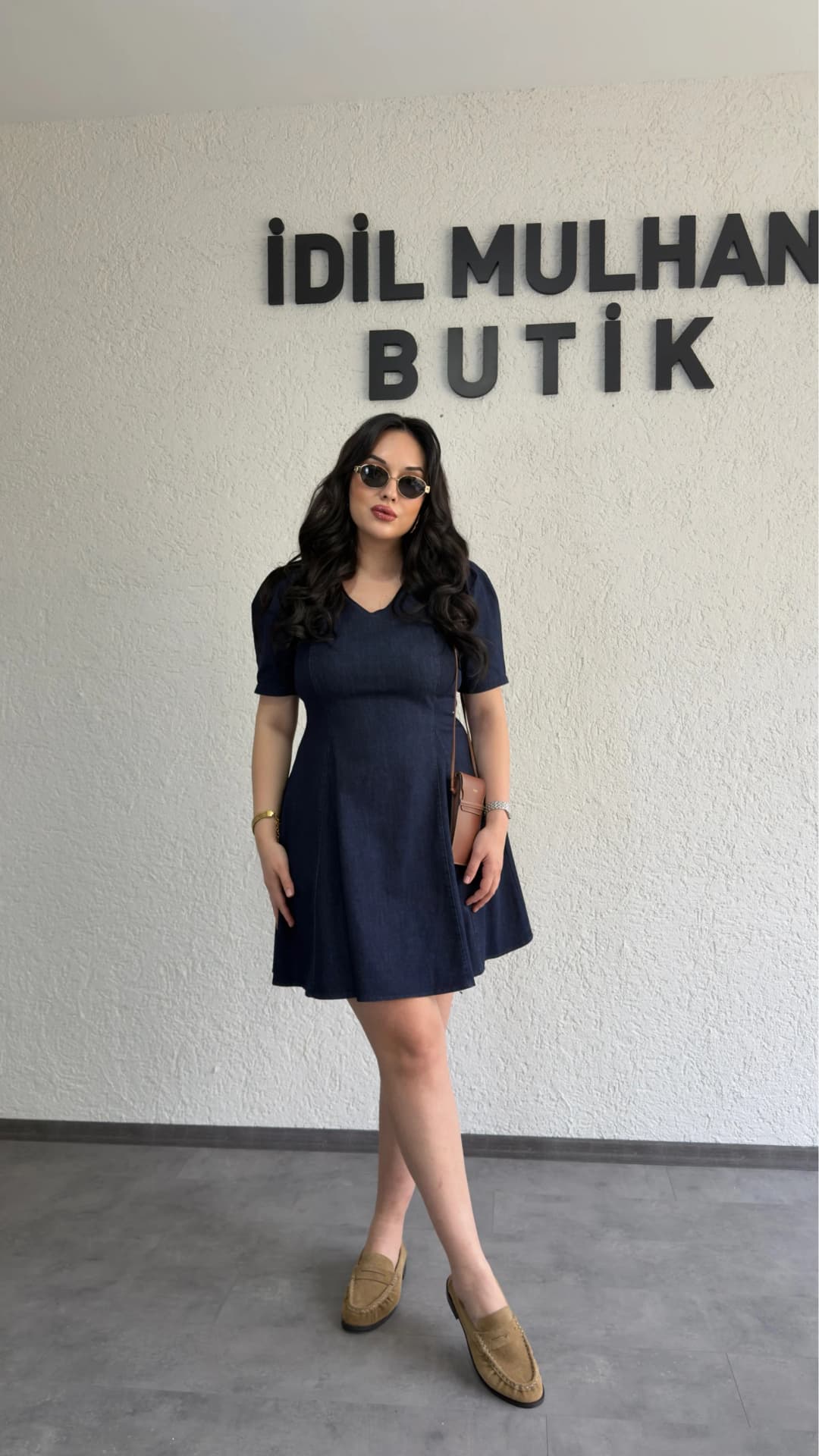 Premium Denim Elbise
