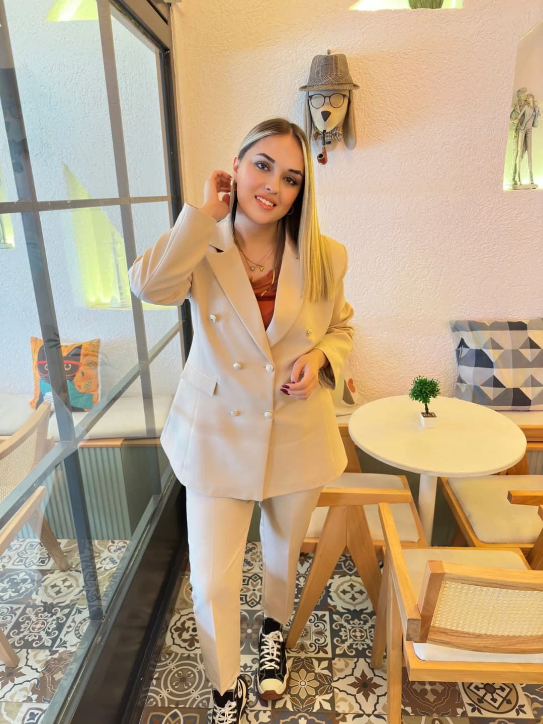 Double Krep Kumaş Takım