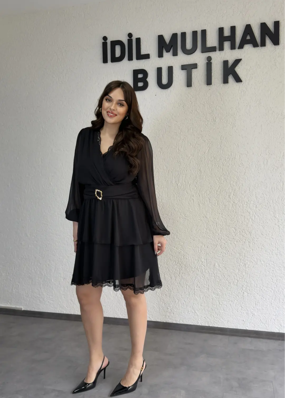 Kruvaze İki Katlı Yoryo Elbise
