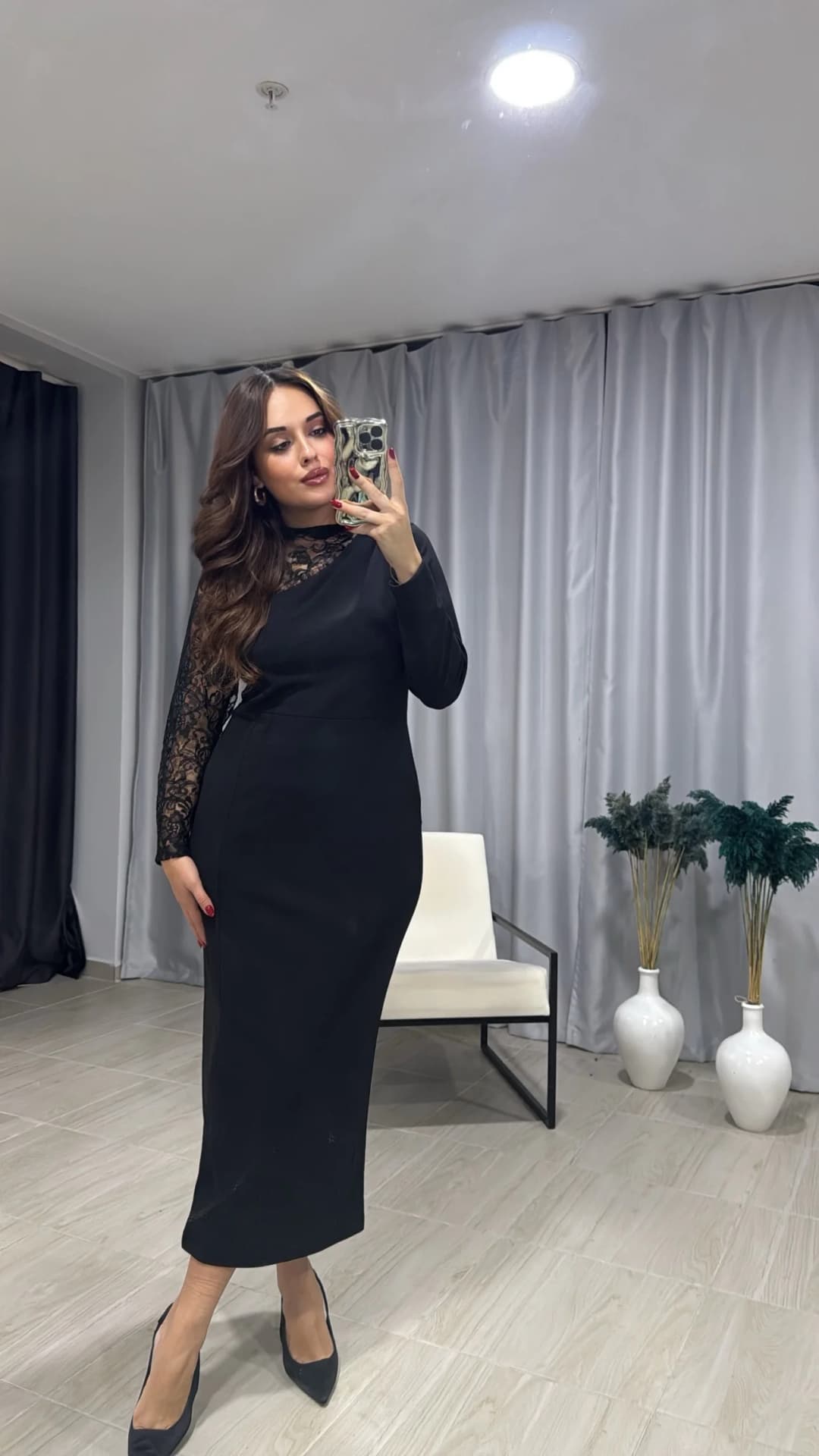 Kol Güpür Detaylı Abiye