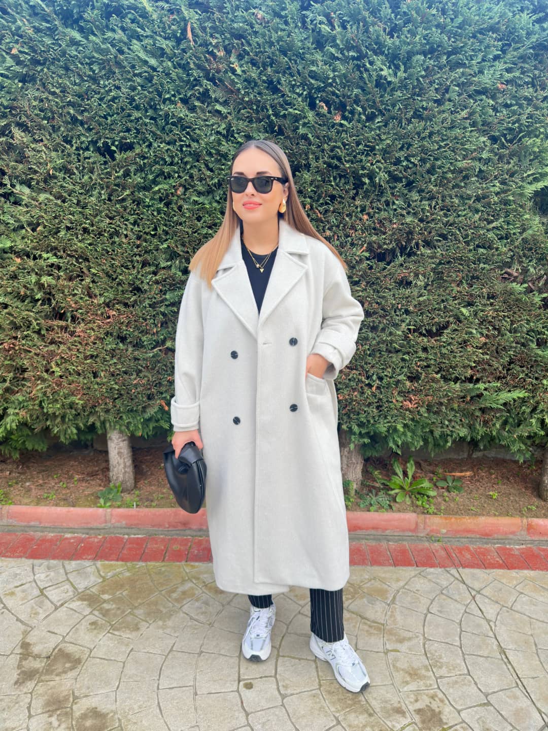 Kaşe Kaban - Açık Gri