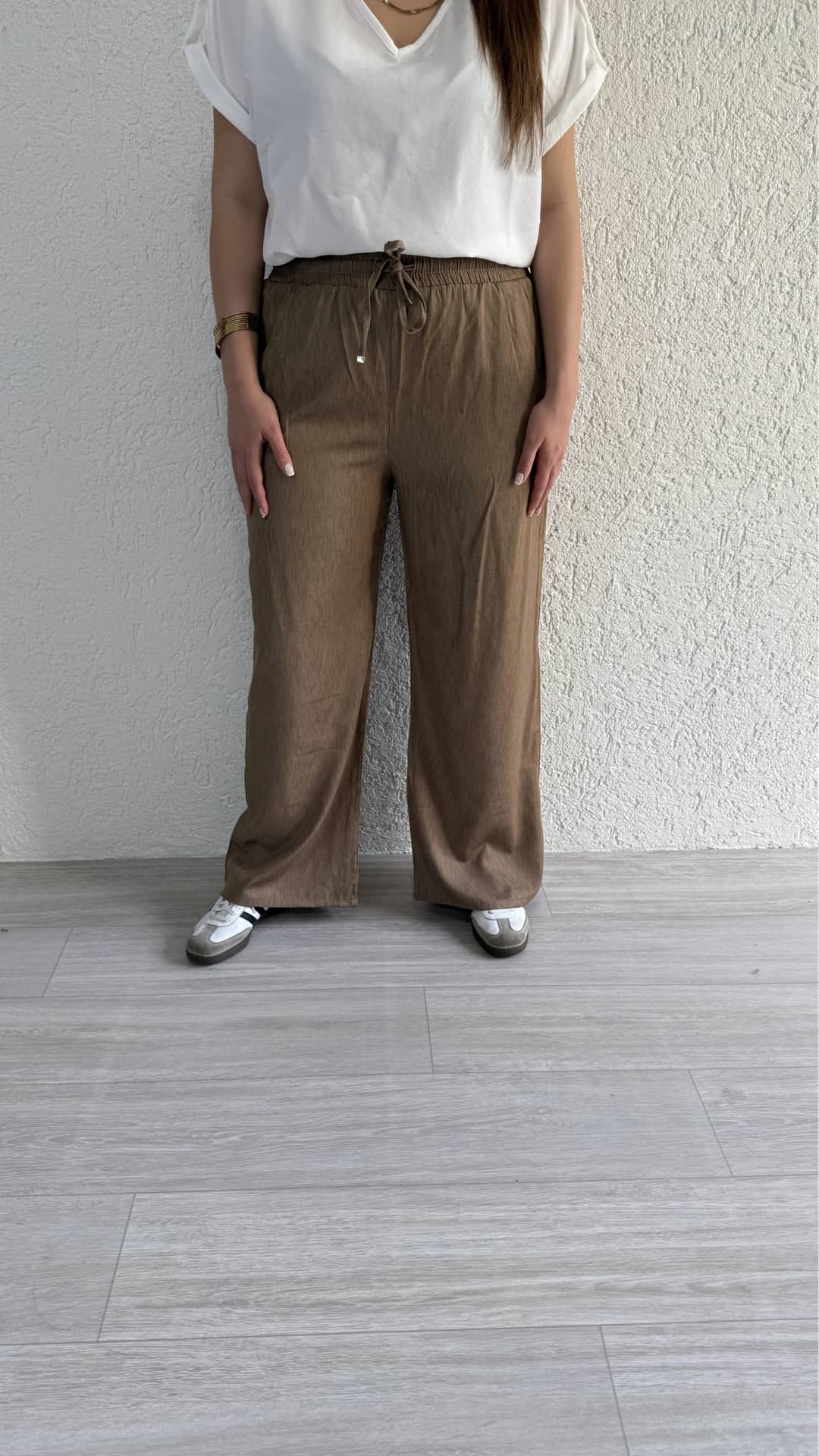 Beli Lastikli Tensel Pantolon