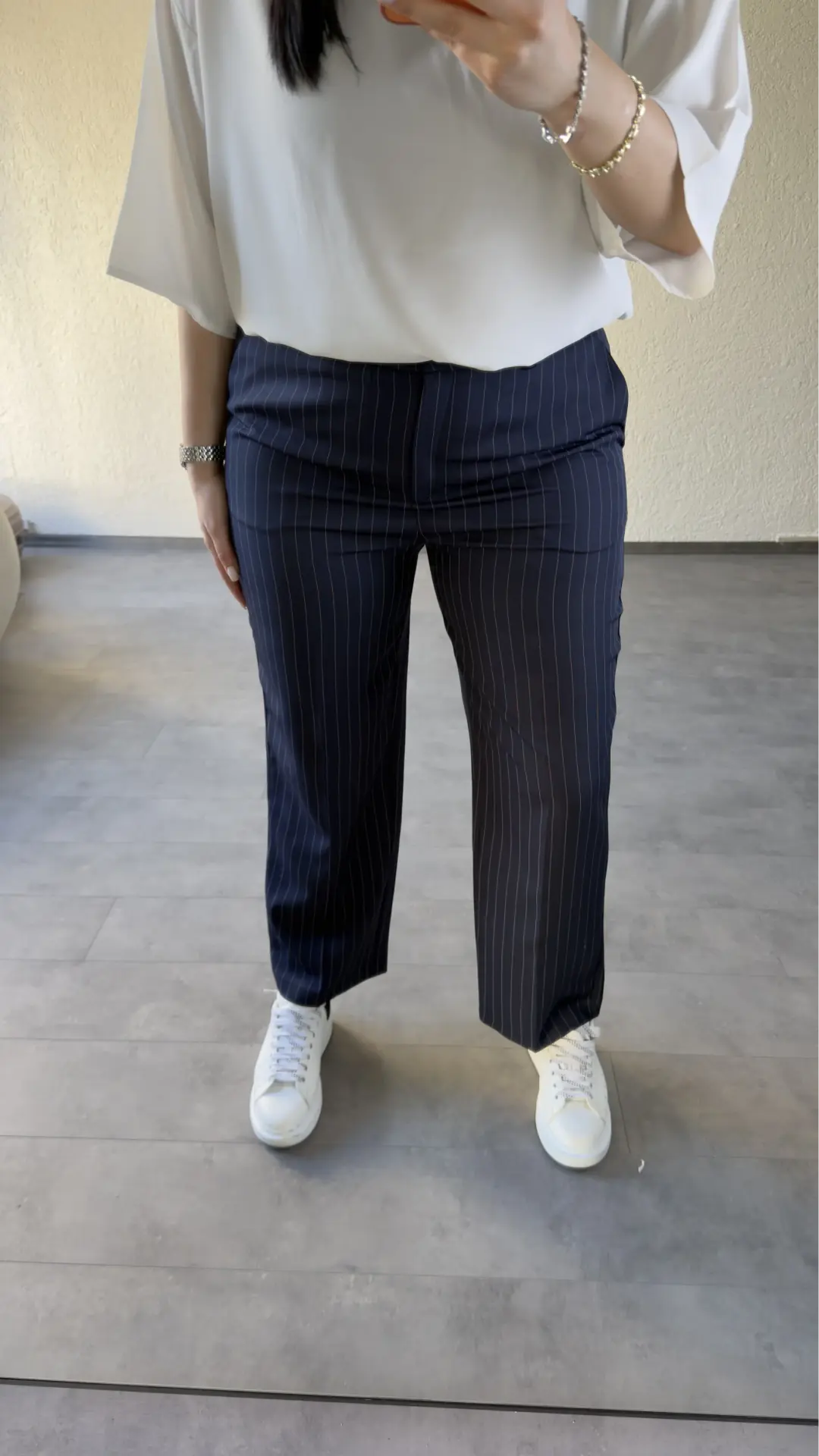 Çizgili Premium Kumaş Pantolon